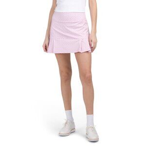 SIGRID OLSEN Sprouts Upf 50 Mini Skort With Side Pleat Ruffles